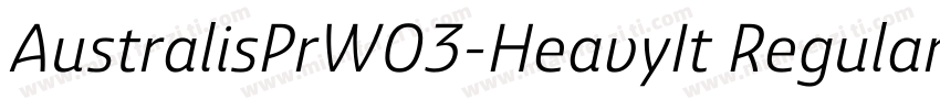AustralisPrW03-HeavyIt Regular字体转换